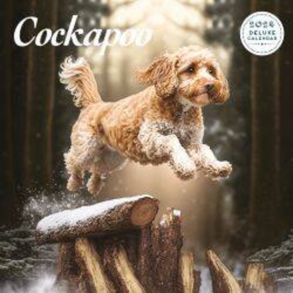 Dog -Cockapoo Calendar Deluxe 30x30cm
