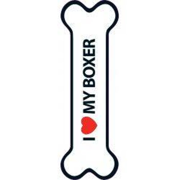 I Love My Boxer Magnet  15,5 x 5cm