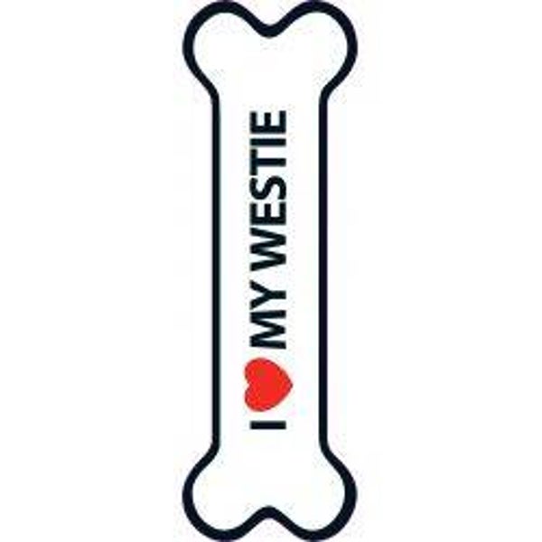 I Love My Westie Magnet 15.5 x 5cm