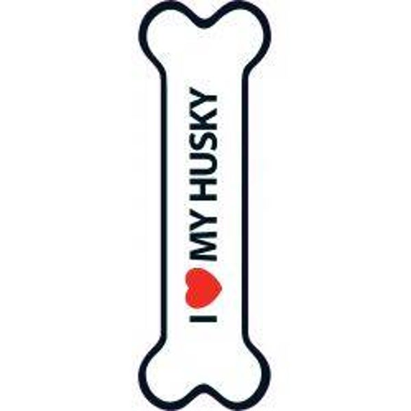I Love Husky Magnet 15.5 x 5cm