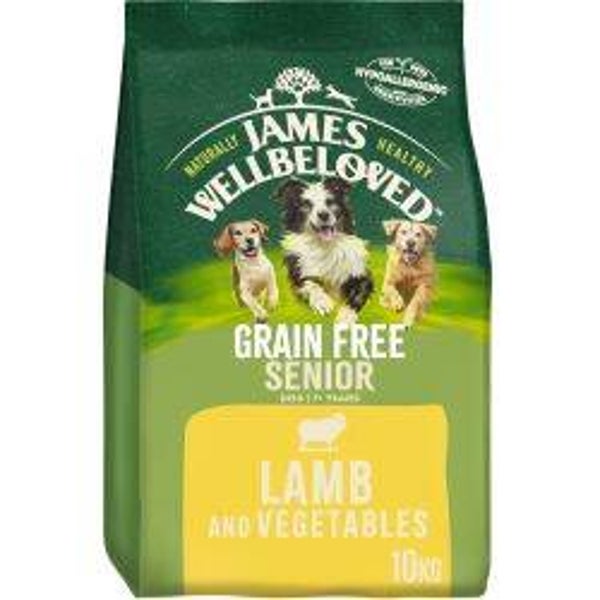 James Wellbeloved  Senior dog food  Lamb & Veg Dog  10kg