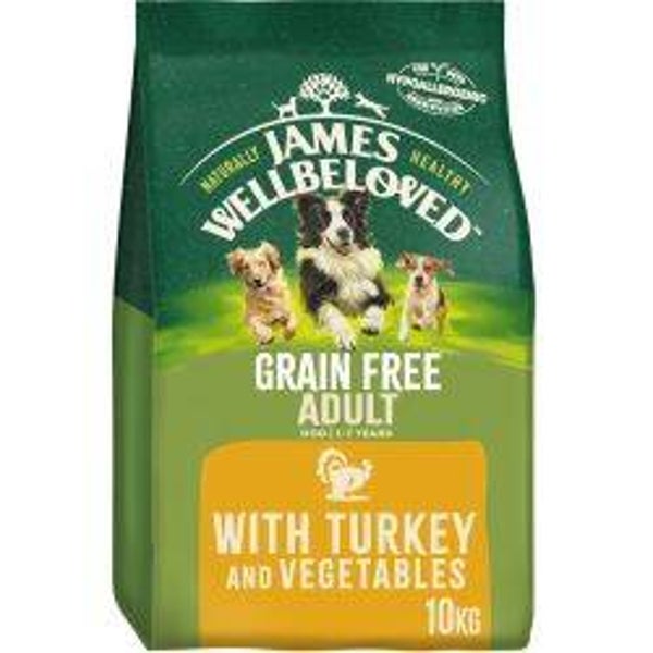James Wellbeloved Adult  Turkey & Veg  Dog food 10kg