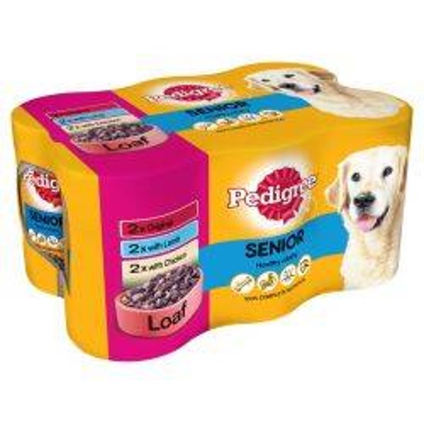 Dog Pedigree Can Senior Multi 6 pack 400g