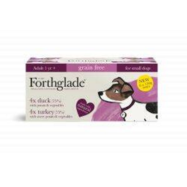 Forthglade Complete Grain Free Small Dog Duck & Turkey 8pk