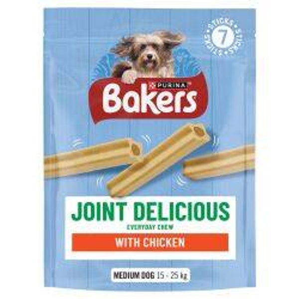 BAKERS Joint Delicious Medium Chicken Dog Chews 180g