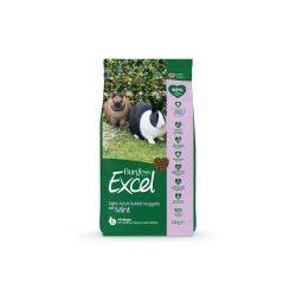 Burgess Excel Adult Rabbit Light Nuggets With Mint 1.5kg