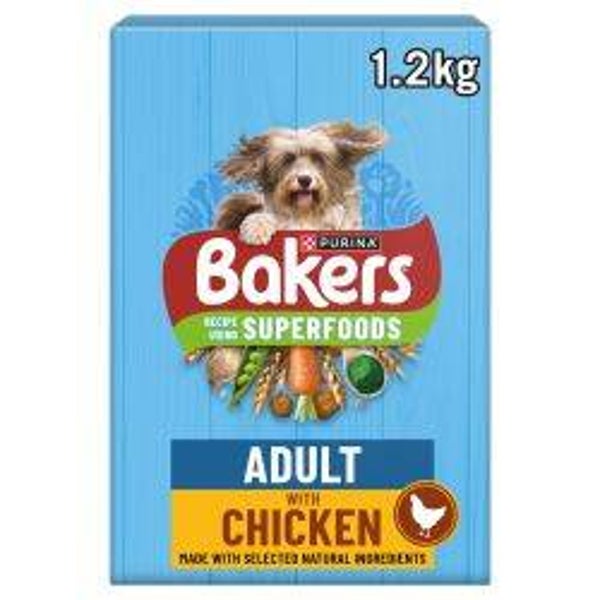 Kibble Dog Bakers Superfoods Chicken & Vegetables 1.2kg
