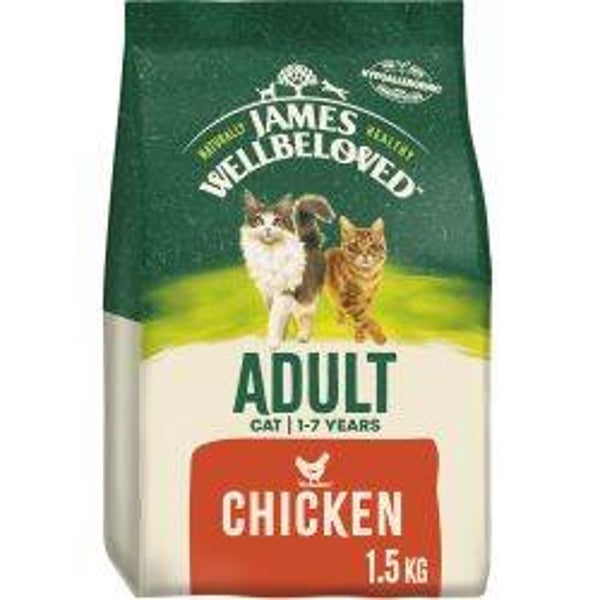 James Wellbeloved Adult Dry Cat Food Chicken 1.5kg