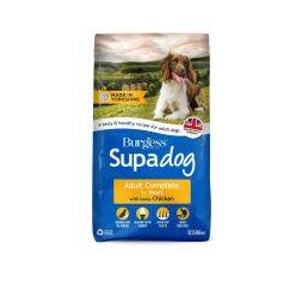 Kibble Dog Burgess Supadog Adult Complete Chicken 12.5kg