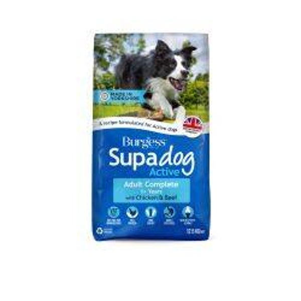 Kibble Dog Burgess Supadog Adult Complete Dog Active