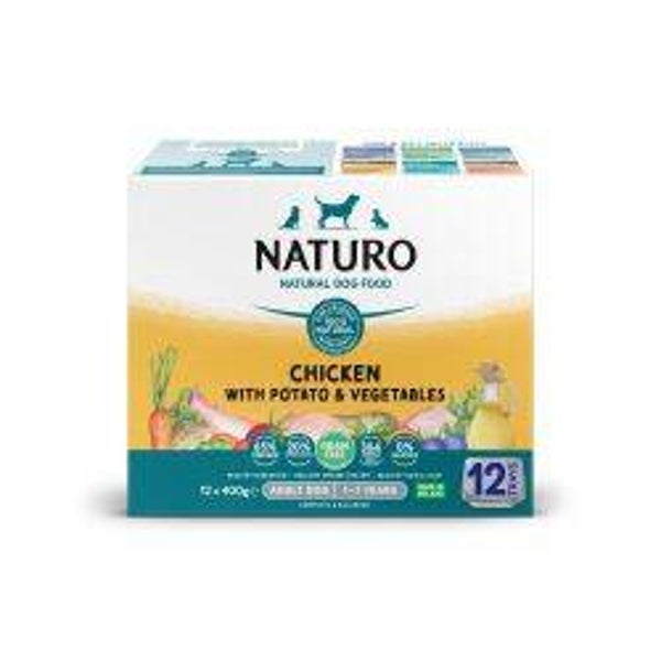 Dog Naturo Adult Grain Free Chicken & Potato with Vegetables 12pk