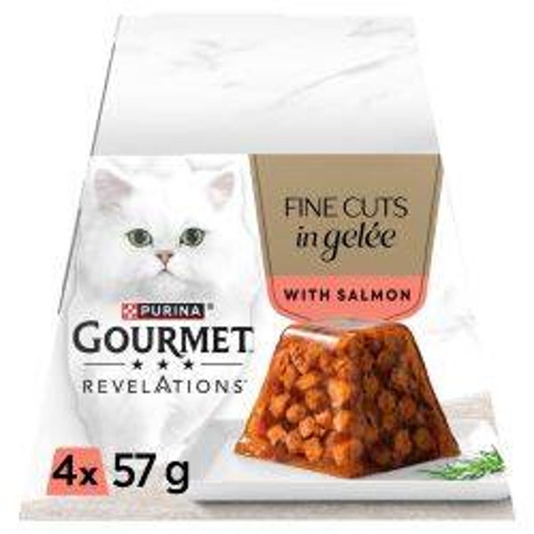 Cat Wet Gourmet Revelations Fine Cuts In Jelly Salmon 4pk