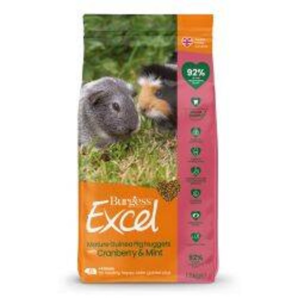Burgess Excel Mature Guinea Pigs Cranberry & Mint 1.5kg