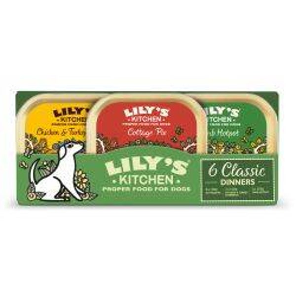 Dog Wet Lily's Kitchen Classic Dinners Tray Multipack 6pk