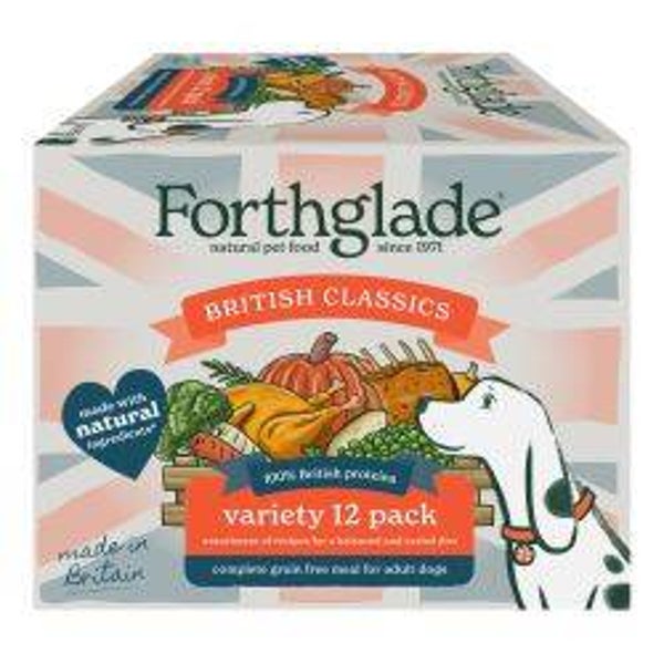 Forthglade British Classics Chicken,Lamb,Beef Variety 12 pk