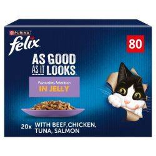 Cat Wet Felix Favourites Selection 80pk