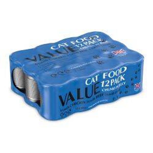 Cat Value Food Chunks in Jelly 12pk