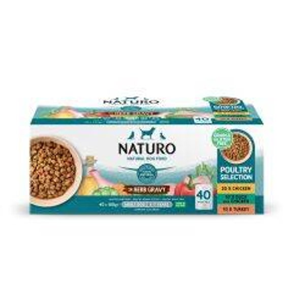 Dog Naturo Adult Poultry Selection In herb Gravy
