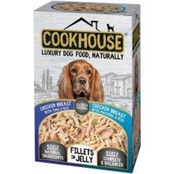 Dog Cookhouse Chicken Breast & Fish Fillets In Jelly 6pk