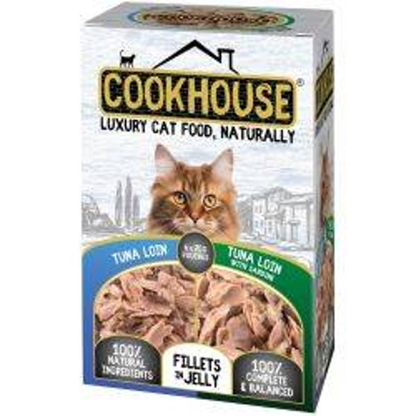Cat Cookhouse Tuna Loin Fillets in Jelly 6pk