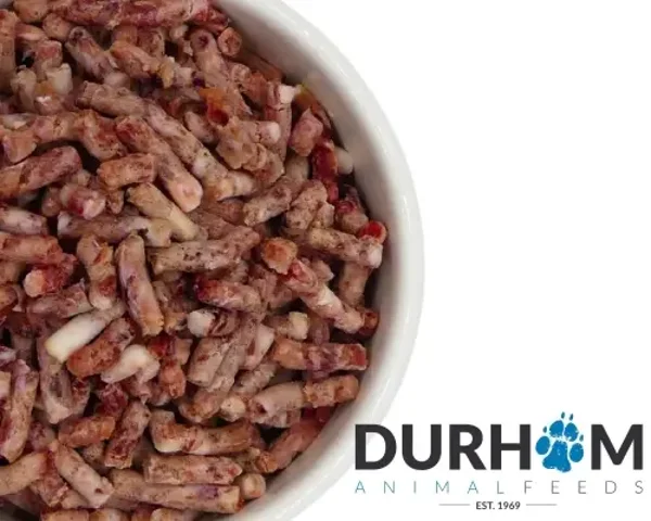 Dog Durham Chunky Free Flow Beef - Meat Only 6 x 1kg