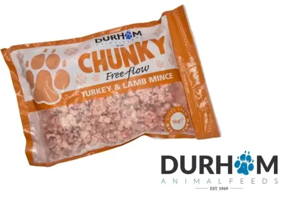 Dog Durham Chunky Free Flow Turkey/Lamb Mince 6 x 1 kg