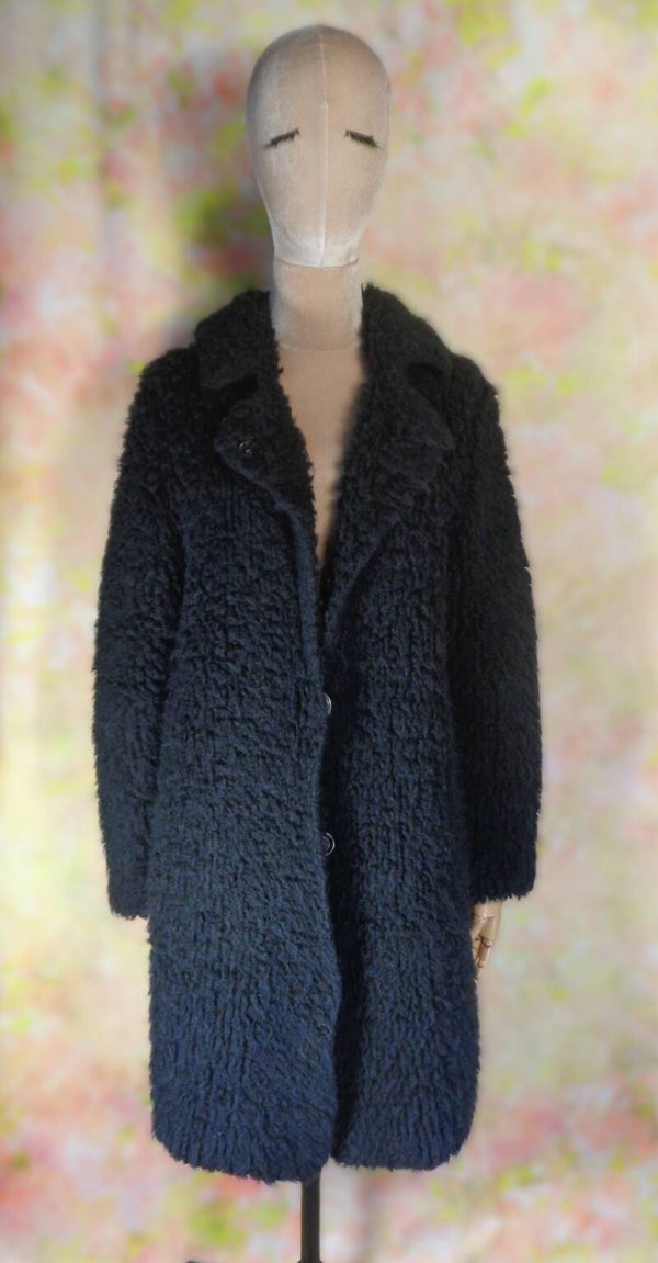 DA349 : Manteau laine bouclée See By Chloé T.40