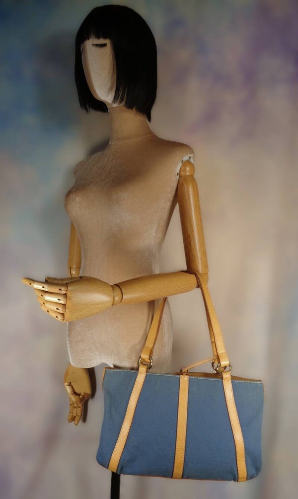 DA229 : Sac toile et cuir Lancel