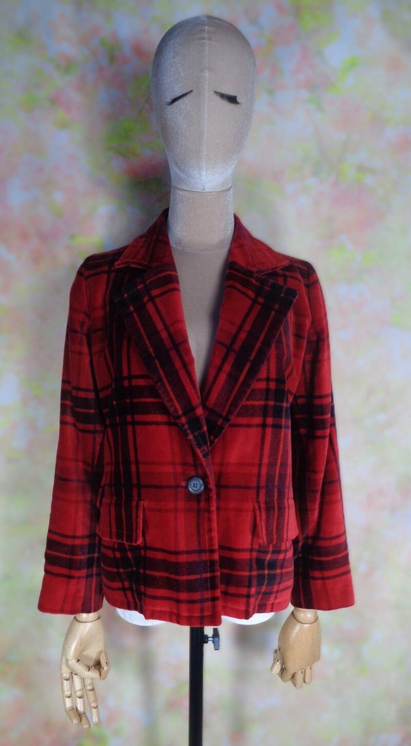 DA203 : Veste velours Yves Saint Laurent T.42