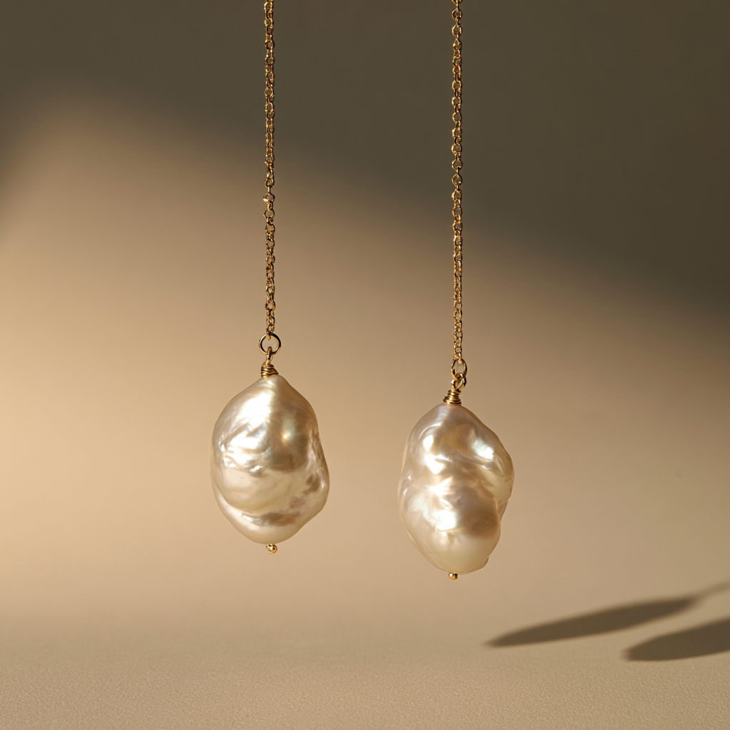 Baroque Pearl Drop Earrings