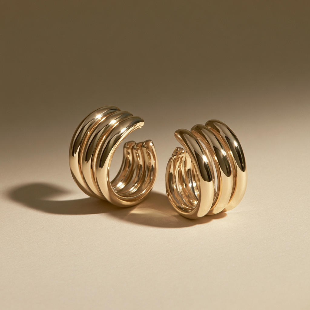 Multi-Band Spiral Ear Cuff