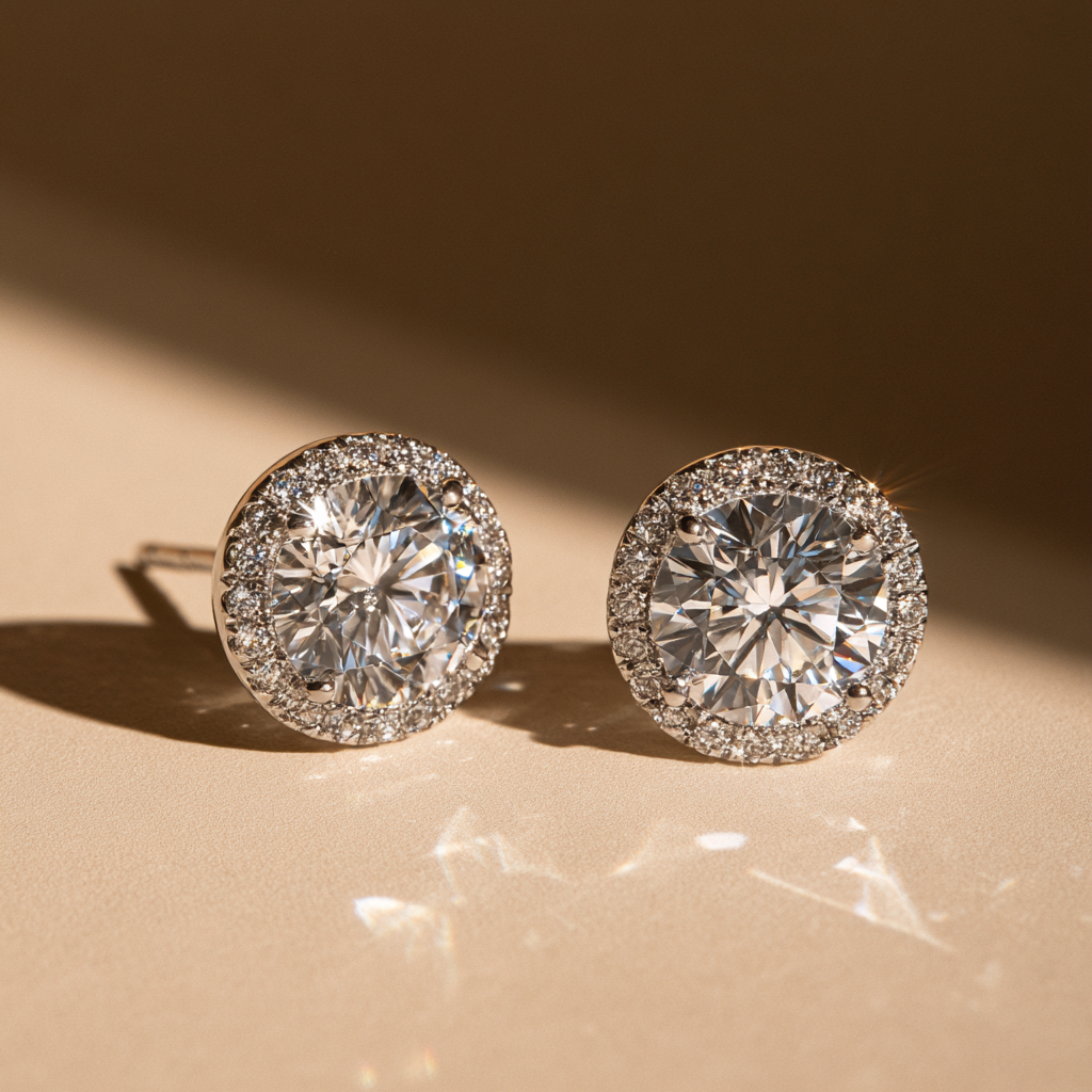 Halo Stud Earrings