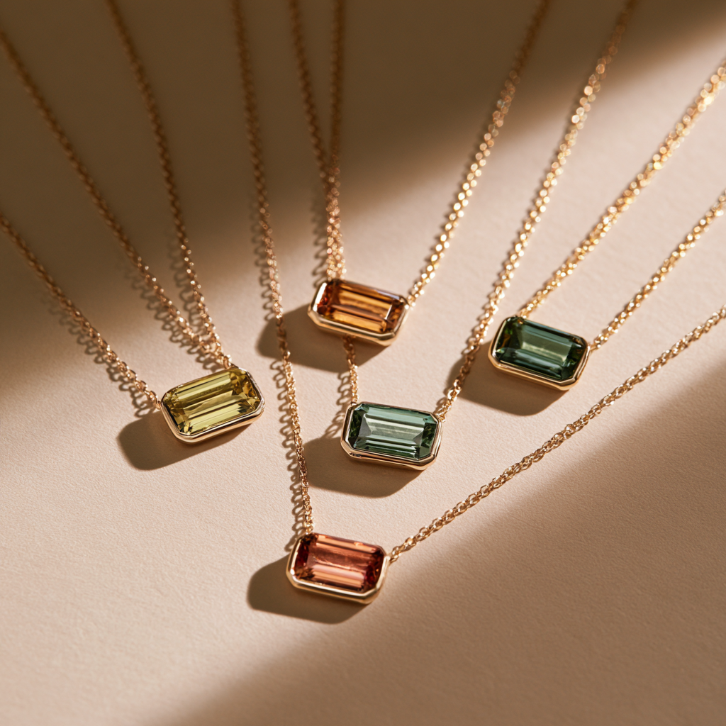 Selene Gemstone Pendant Necklace