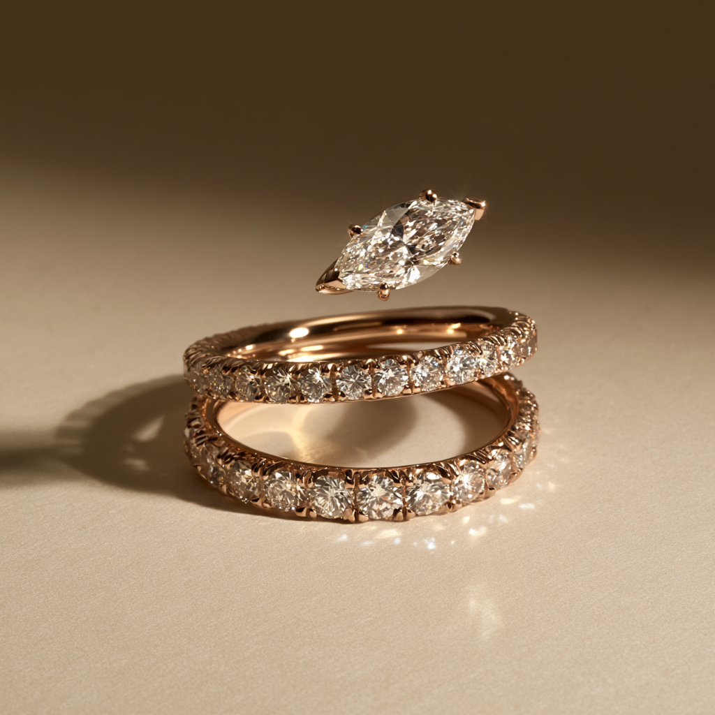 Cascade Spiral Ring