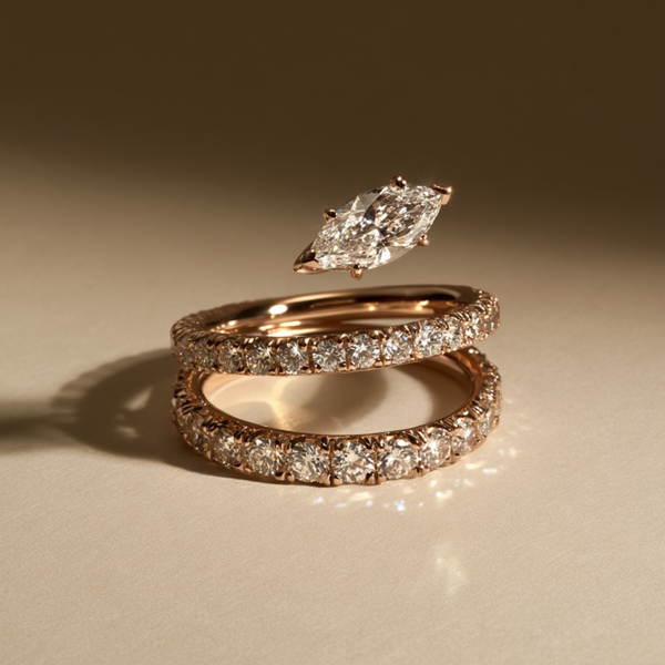 Cascade Spiral Ring