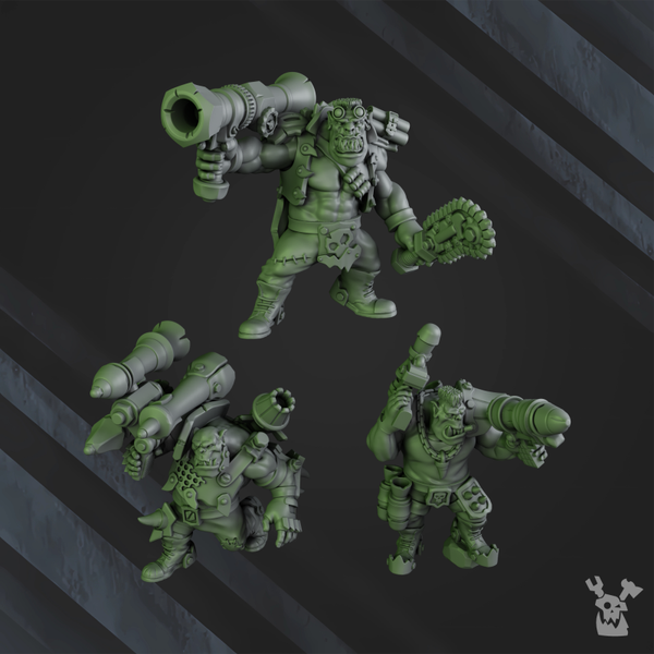 W40k - Orks - Wercking Gang - Bazooka Bruvvaz