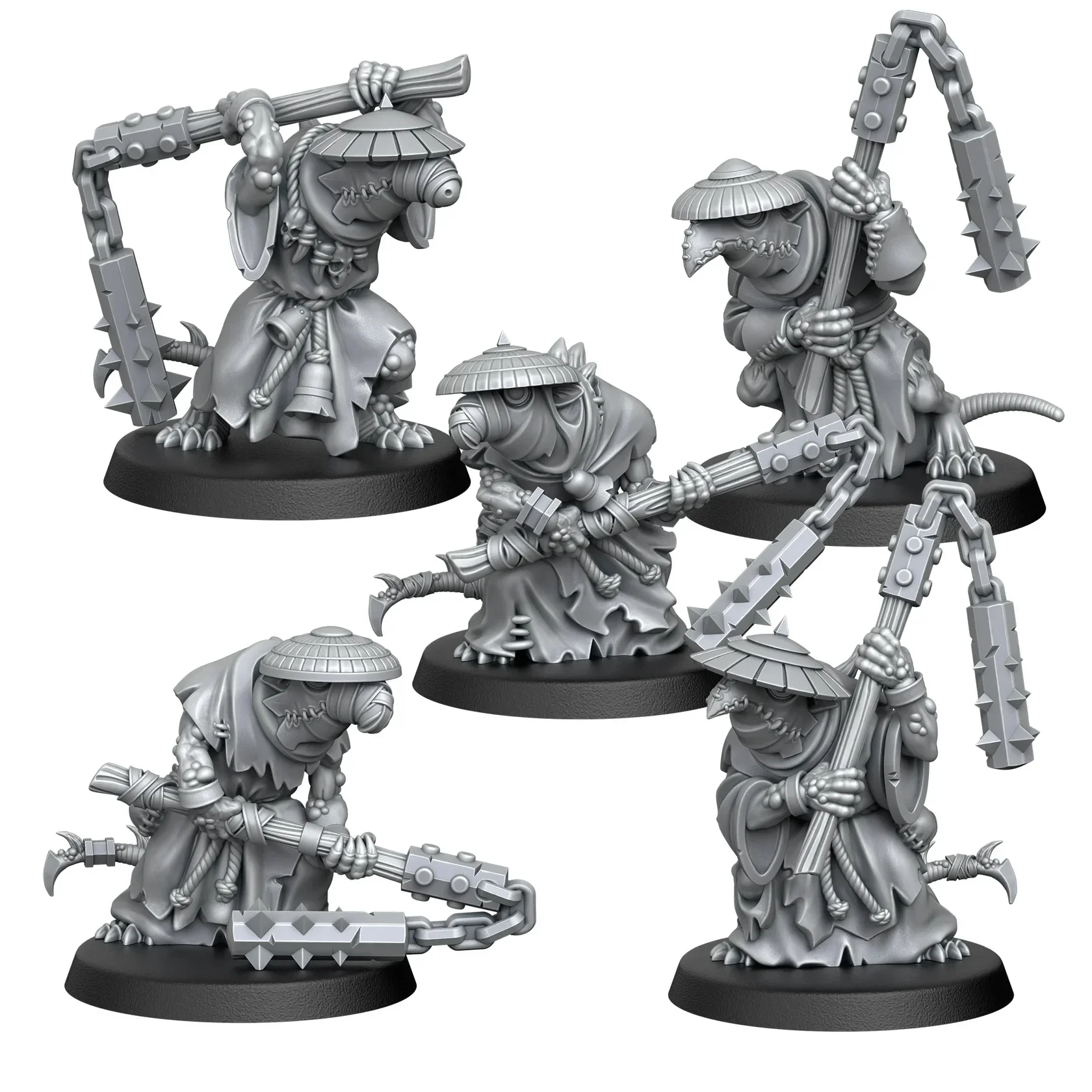 TOW - Shadow Blades - Ratmen monks with flails - Punga