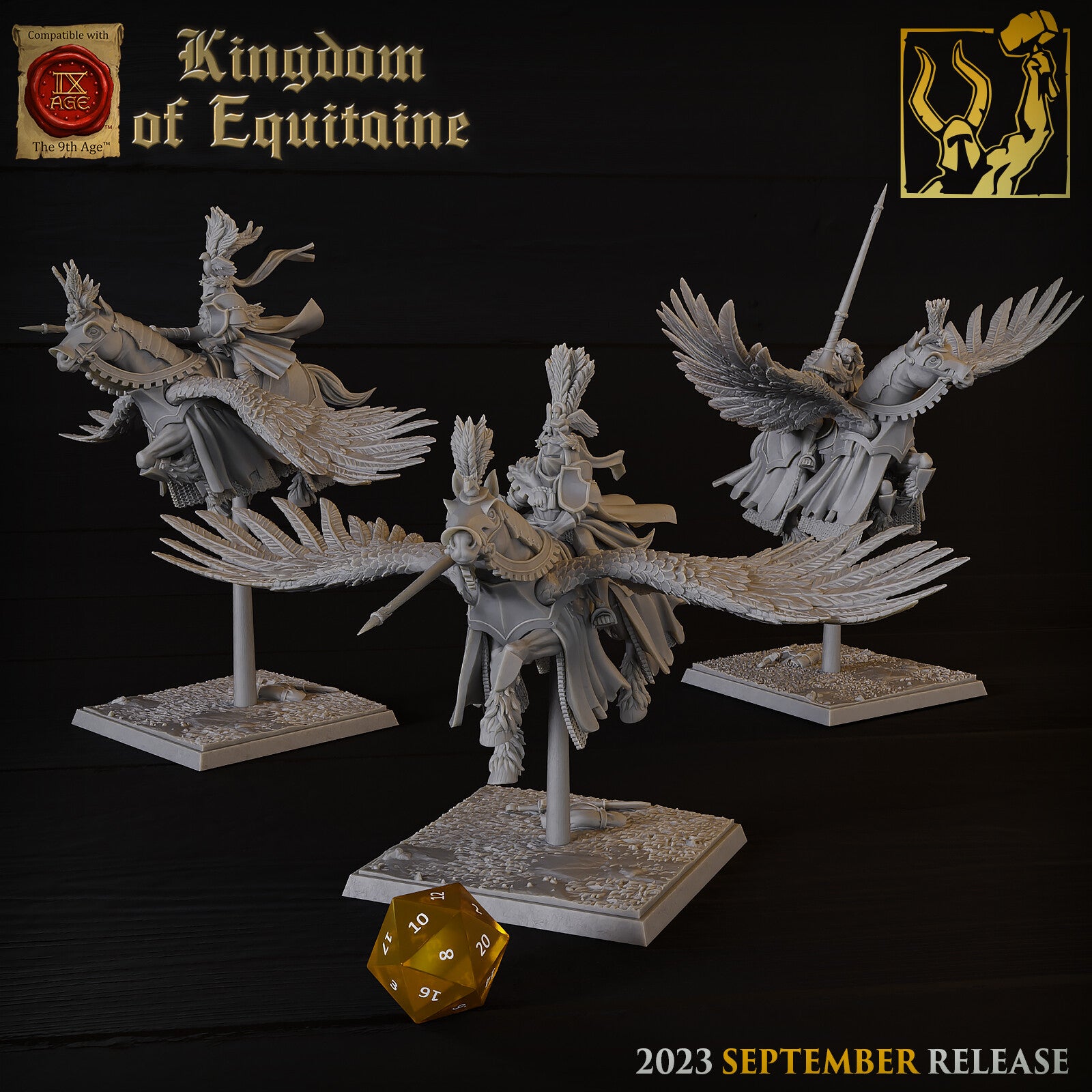 TOW - Kingdom of Equitaine - Knight on Pegasus