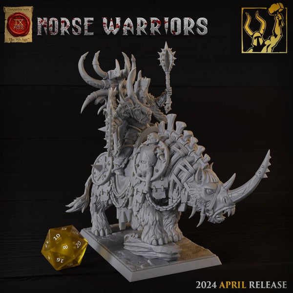 AOS - Chaos - Seigneur du Chaos Sur Bête Monstrueuse