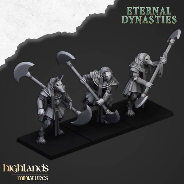 TOW - Eternal Dynasties - Anubis Guard with heavy weapons - Highlands Miniatures