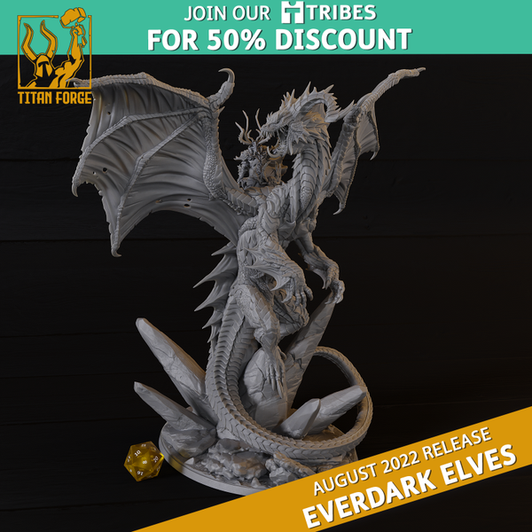 AOS - Everdark Elves - Black Dragon with Lord