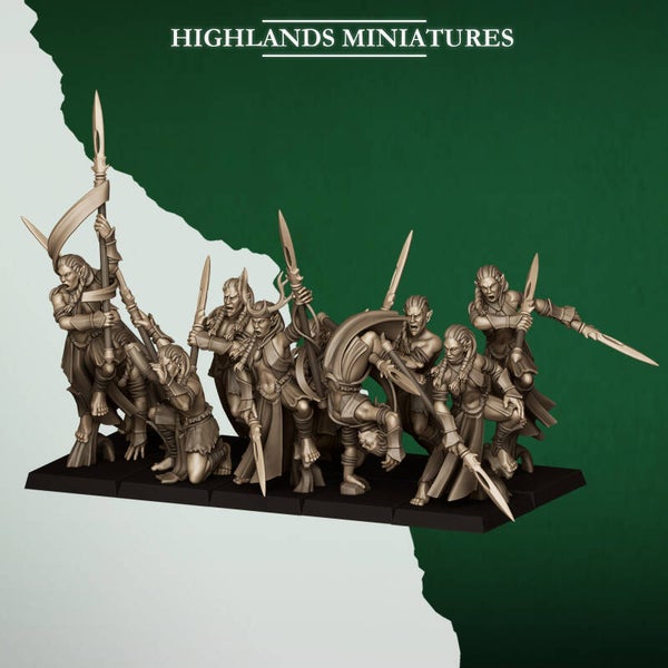 TOW - Feral Elves - Feral Bladesingers - Highlands Miniatures