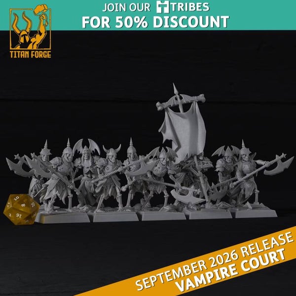 TF - Vampire Count - Cementary Guards Hallebardes