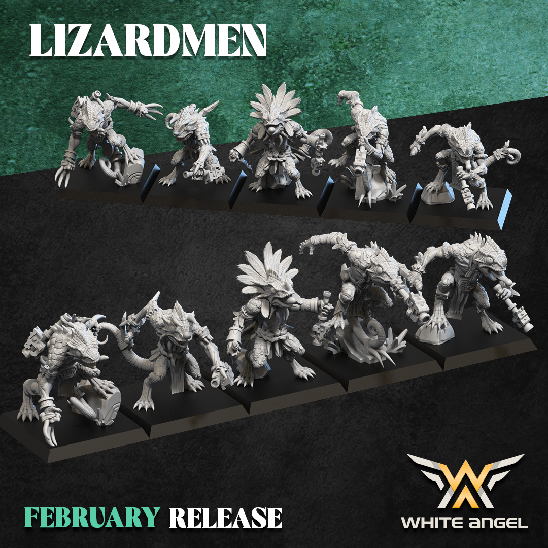 TOW - Ancient Lizardmen - Kameleon Slippery Lizard