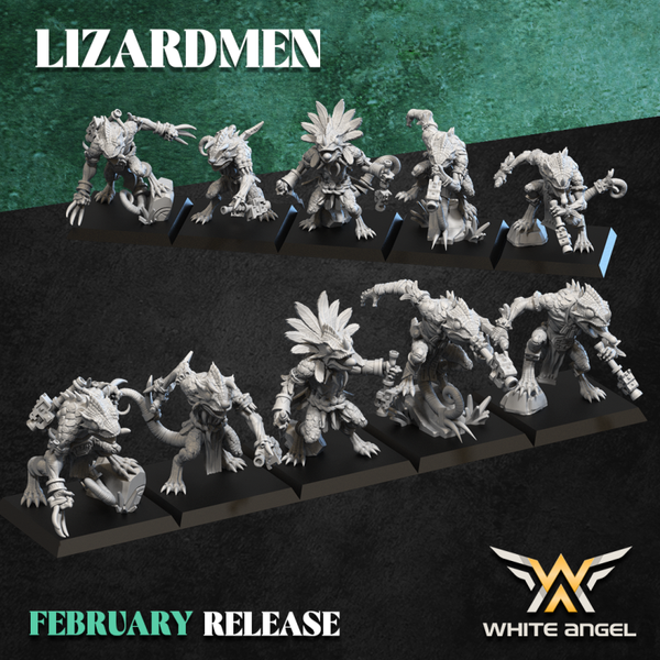 TOW - Ancient Lizardmen - Kameleon Slippery Lizard