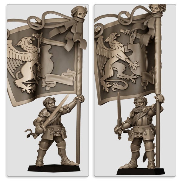 TOW - Sunland - Battle Standard Bearer on Foot - Highlands Miniatures