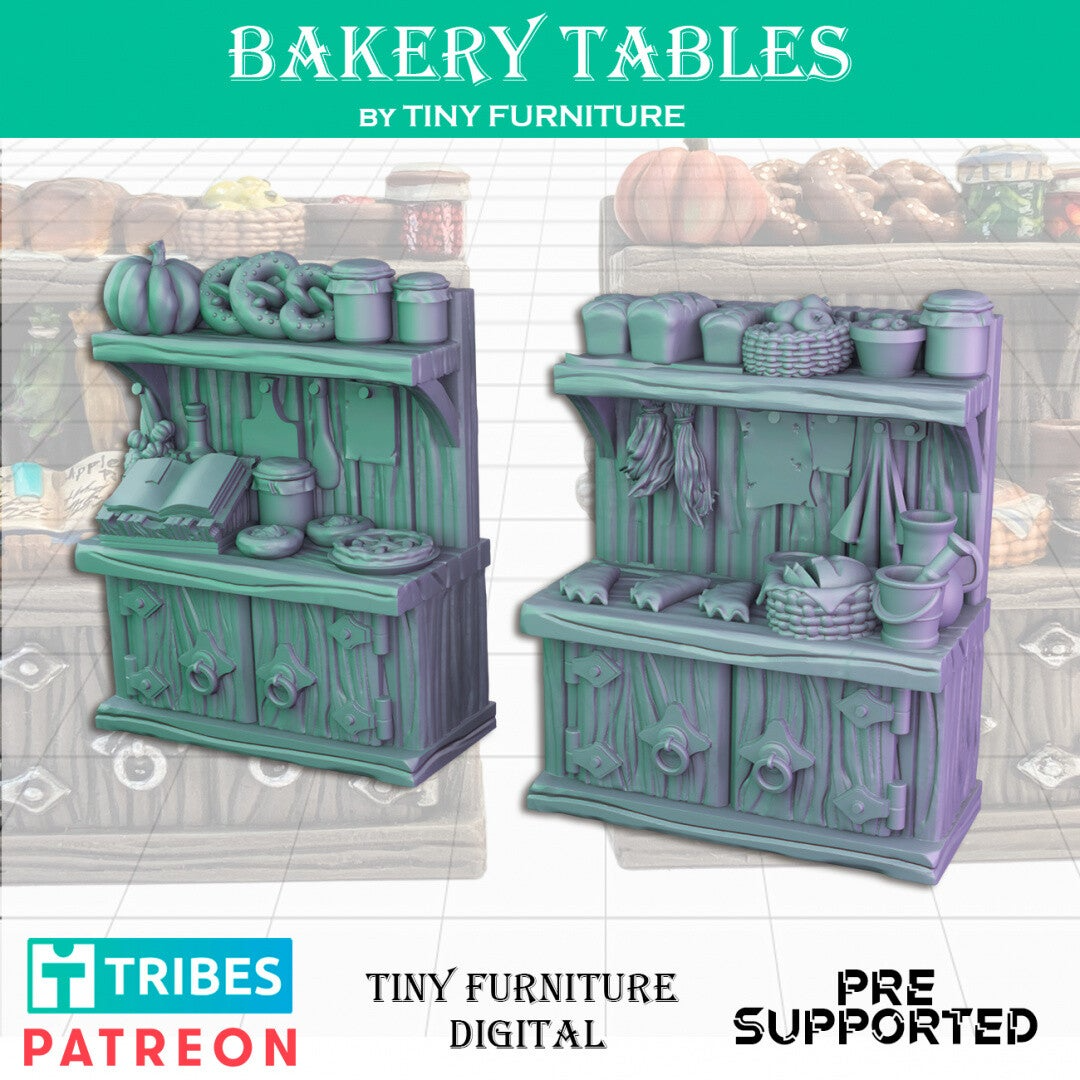 DEC - MedDio - Bakery tables - Tiny Furniture