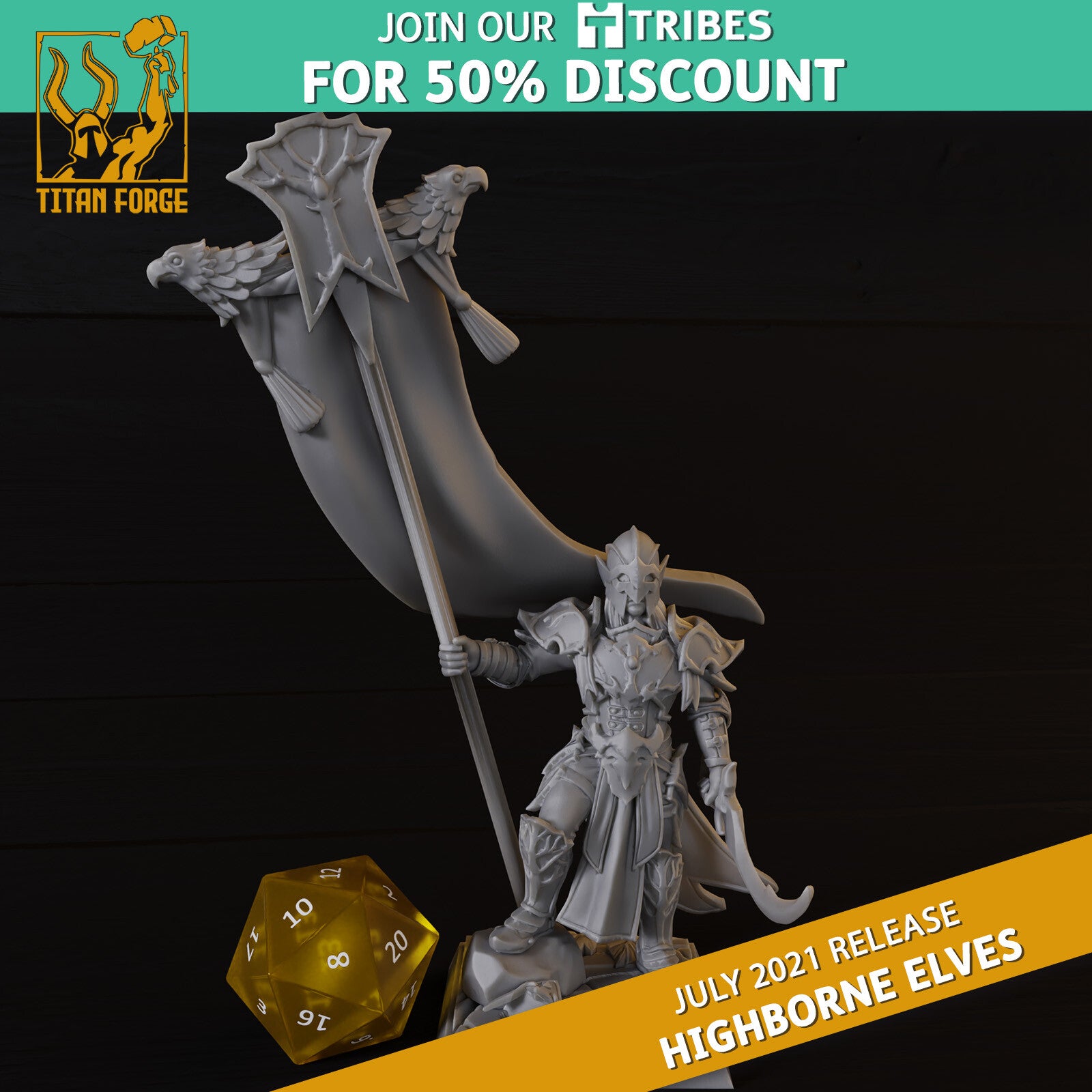 TOW - Highborne Elves - Standard Bearer GB2