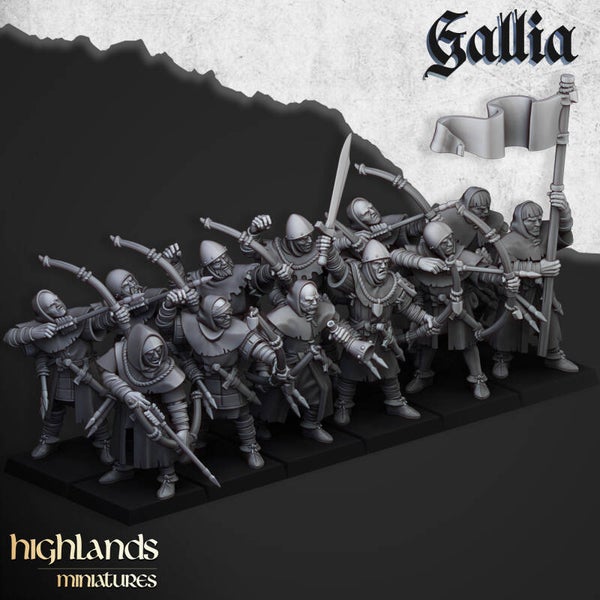 TOW - Gallia - Gallia Archers - Highlands Miniatures
