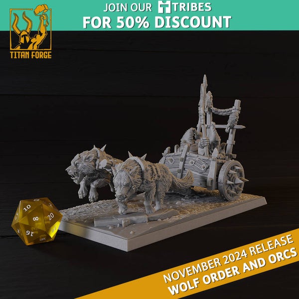 TOW - Badland's Orc - Goblin on Chariot